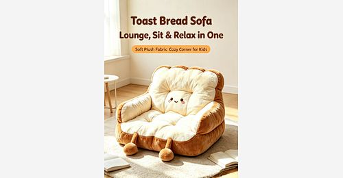Toast Bread Shaped Kinderen Bank – Shredded Foam Filled Reclining Lounger - Model MJ-FF015 | Mingjin Zitzak China