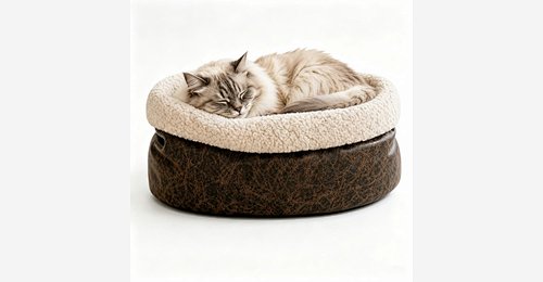 Round Bolster Pet Bed | High-Wall Calming Donut Cushion for Small Dogs & Cats - Model MJ-PET012 | Mingjin Zitzak China