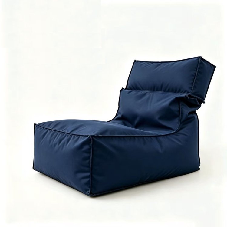 Navy Folded Beach Zitzak Chair - Folded Beach Zitzak Chair Fabrikant & fabriek in China