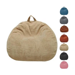 Beige vouwzantas stoelhoes