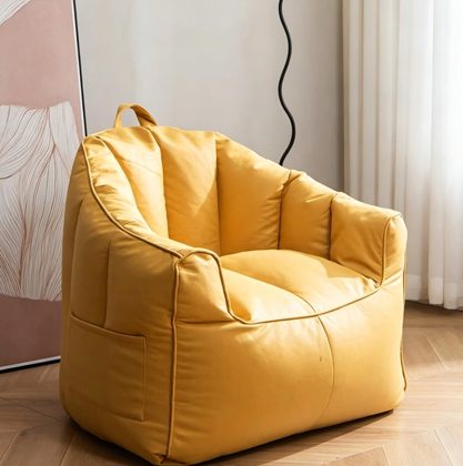 Orange Lounge Zitzak Stoel