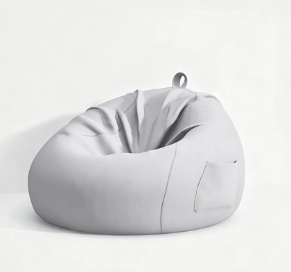 Ivory Tear Drop Lazy Zitzak Pouf - Zitzak Chair Cover Fabrikant & fabriek in China