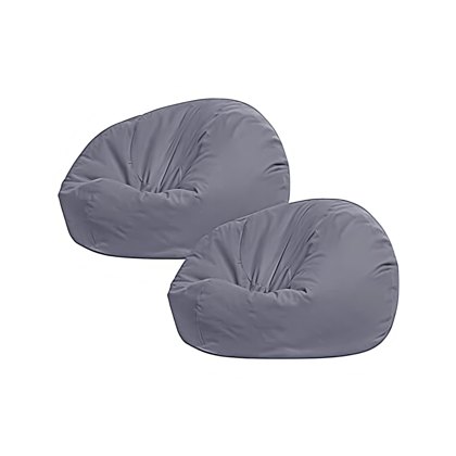 Light Grey Tear Drop Lazy Sofa Pouf - Zitzak Chair Cover Fabrikant & fabriek in China