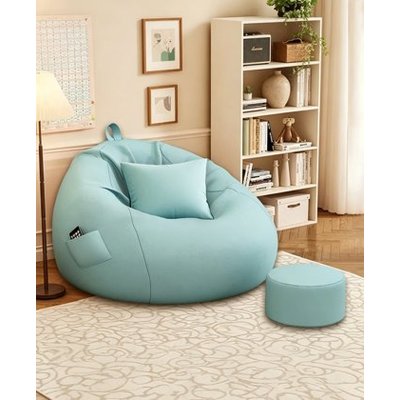 Mint Tear Drop Lazy Sofa Pouf - Zitzak Chair Cover Fabrikant & fabriek in China