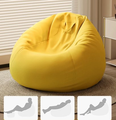 Taupe Tear Drop Zitzak Sofa Pouf - Zitzak Chair Cover Fabrikant & fabriek in China
